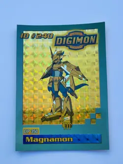 DP 350 Magnamon ID# 240 Bandai Digimon Card 1999 Foil - Image 1