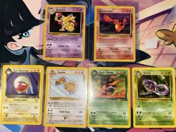 Pokemon TCG WOTC Lot Of 6 Vintage Cards Base Set 2 Team Rocket Fossil All NM - Image 2