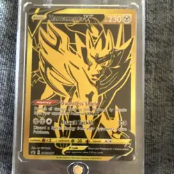 Zamazenta V SWSH077 Gold Holo Promo Pokemon TCG Sword & Shield Card 230 HP - Image 1
