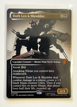 MTG - TMNT - Dark Leo & Shredder Borderless - Mythic 0220 - Image 1