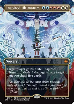 NM Borderless Inspired Ultimatum, Special Guest, Magic the Gathering, 107 - Image 1