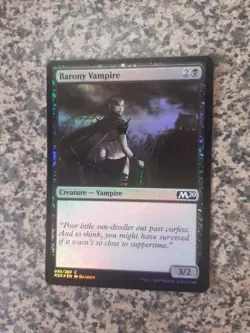 MTG 1 x Barony Vampire - Foil - Core set 2020 - Image 1