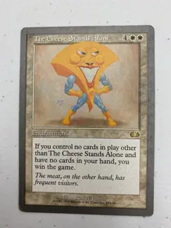 1x MTG The Cheese Stands Alone Unglued Rare (LP) - Image 1