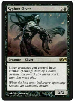 mtg magic 2014 m14 syphon sliver FRENCH vf fr slivoide aspireur - Image 1