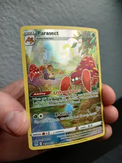 Pokemon TCG Parasect TG01/TG30 Lost Origin Trainer Gallery Full Art Holo NM - Image 3