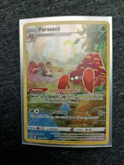 Pokemon TCG Parasect TG01/TG30 Lost Origin Trainer Gallery Full Art Holo NM - Image 4