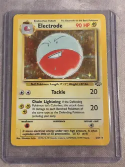 Pokemon Vintage Holo Electrode 2/64 Jungle WotC 1999-LP - Image 1