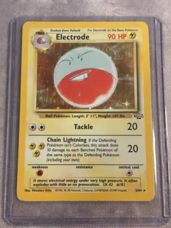 Pokemon Vintage Holo Electrode 2/64 Jungle WotC 1999-LP - Image 2