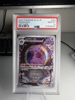 Pokemon Mismagius PSA 10 SV1a Triplet Beat Art Rare 083/073 Holo 2023 - Image 1