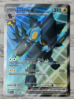 Luxray EX 195/167 SV06 Holo Twilight Masquerade Secret Rare Pokemon TCG NM - Image 1