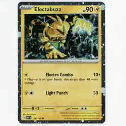**HD COSMOS HOLO** Electabuzz MEW 125/165 - Pokemon 151 Promo - Image 1