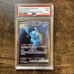 Pokemon TCG Blastoise EX SIR 200/165 - 151 Scarlet & Violet - PSA 9 - Image 1