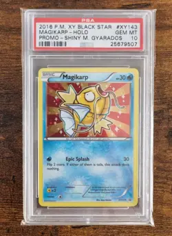 2016 Shiny Magikarp Black Star Promo XY 143 PSA 10/9/8 + Kyogre SL6 Pokemon - Image 3