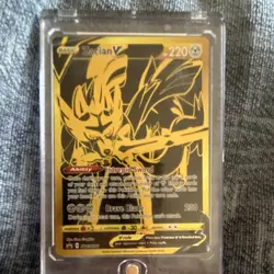 Pokemon Zacian V Gold Full Art Promo SWSH076 Sword & Shield 220 HP Intrepid Swo… - Image 1
