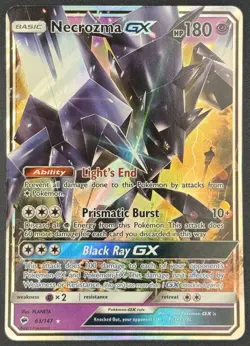 Necrozma GX 63/147 Pokemon TCG SM - Burning Shadows Ultra Rare Near Mint - Image 1