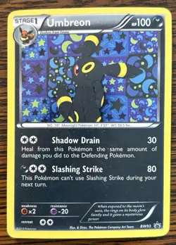 Pokemon - Umbreon Black White Holo Card BW93 Black Star Promo Rare - Image 1