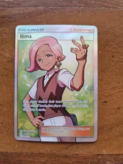 Pokemon Card TCG - Ilima 146/149 Full Art Trainer - Sun & Moon Base Set Waifu - Image 1