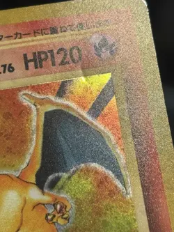 Charizard Base Set Holo Swirl 🌀 1996 Japanese Pokemon Card No. 006 Basic 1st MP - Image 2