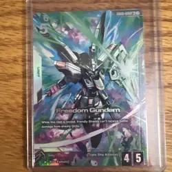Freedom Gundam Alternate Art Foil - GD03-070 LR+ - Gundam TCG Card Game - Image 1