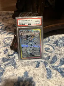 PSA 10 Glaceon ex SAR 206/187 Terastal Festival sv8a 2024 Pokemon Card Japanese - Image 1