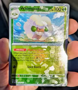 Whimsicott Evolutions Pokemon TCG Card Master Ball Holo Prismatic 008/131 - Image 1