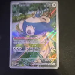 Pokemon Snorlax 051 Scarlet & Violet Promo Holo Thudding Press Card - Image 1