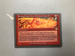 Mtg Unglued Burning Cinder Fury of Crimson Chaos Fire NM - Image 1