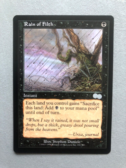 Mtg Carte Magic Urza's Saga Rain of Filth NM/LP - Image 1
