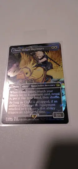 (Foil) Cloud, Midgar Mercenary (Borderless) (Chocobo Track Foil) (564) FINAL FAN - Image 2