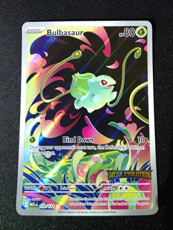 Bulbasaur 133/132 Illustration Rare Mega Evolution - Stamped Pokemon Promo TCG - Image 1