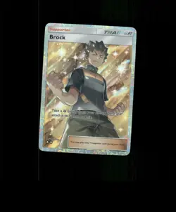 FAN-ART READ DESCRIPTION BELOW HOLO Brock Card Brock Pokemon Card p1 - Image 1