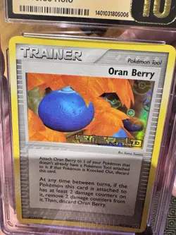 Pokemon Oran Berry EX Emerald Reverse Holo #80 CGC Pristine 10 POP 2!!!!! - Image 3