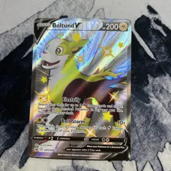 Pokemon TCG Boltund V SWSH Black Star Promos SWSH085 Holo Promo - Image 1