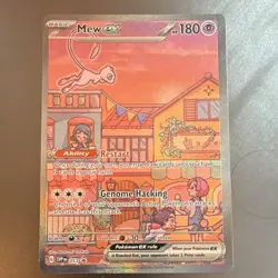 Pokemon Mew EX Promo Full Art Holo SVP Scarlet & Violet 053 Basic 180 HP Card - Image 1