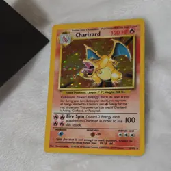 Pokemon Charizard Base Set Holo 4/102 120 HP 1999 Vintage Card - Image 2