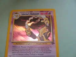 2000 Pokemon Gym Challenge Sabrina's Alakazam Holo Rare 16/132 LP - Image 2