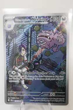 Pokemon Team Rocket's Weezing Sv10 Destined Rivals Illustration Rare Holo 199 - Image 2
