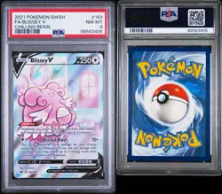 PSA 8 Blissey V 183 Full Art Chilling Reign Pokemon - Image 3
