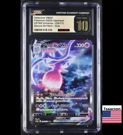 PRISTINE CGC 10 Hatterene VMAX SAR 224 s12a VSTAR UNIVERSE Japanese Pokemon psa - Image 1