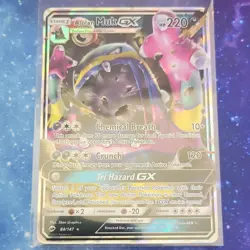 Pokemon Alolan Muk GX Sm-Burning Shadows 84/147 Ultra Rare Holo GX 220 HP - Image 1