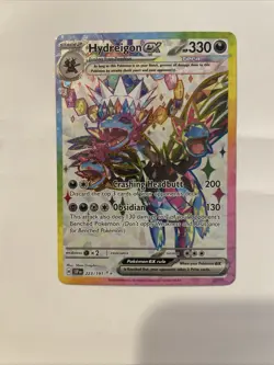 Hydreigon ex ~ Pokemon Surging Sparks ~ Full Art Holo 223/191 - Image 1