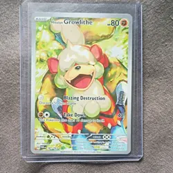 Pokemon TCG Hisuian Growlithe 181/167 Sv06: Twilight Masquerade Illustration Ra… - Image 1