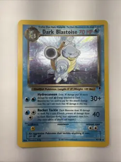 Pokemon TCG Dark Blastoise Holo Rare Legendary Collection 4/110 - Image 1