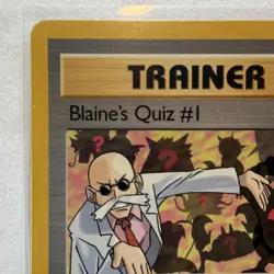 Pokemon Blaine's Quiz #1 Gym Challenge Trainer 97/132 Rare 2000 English - Image 4