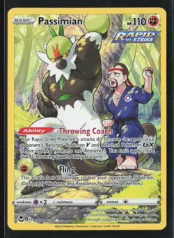 Passimian TG08/TG30 Silver Tempest Trainer Gallery Illustration Rare Pokemon NM - Image 1