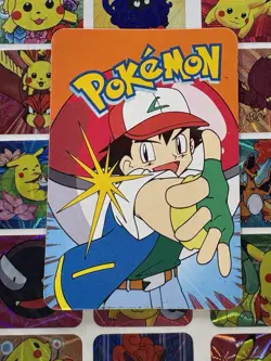 Pokemon Pikachu Sticker Rare Vintage Vending Machine Holo prism Nintendo 1998 - Image 5