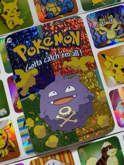 Pokemon Holo Vintage Pocket Monsters Vending Prism Sticker Nintendo collections - Image 1