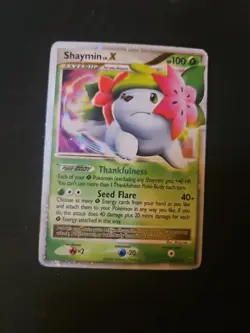 Pokemon TCG Shaymin LV.X Platinum Holo Rare 2009 126/127 - Image 1