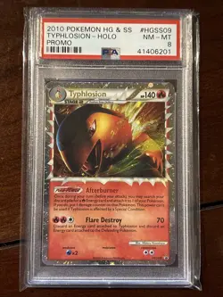 Pokemon HGSS Promo Typhlosion HGSS09 Holo Prime PSA 8 - Image 1
