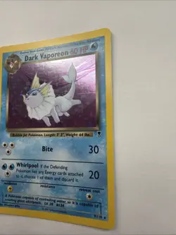 Pokemon TCG Dark Vaporeon Legendary Collection Halo - Image 2